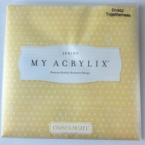 My Acrylix Premium Quality Decorative Stamps D1402 Togetherness - Picture 2 of 2